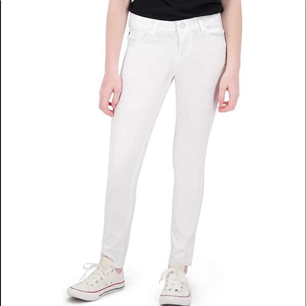 7 For All Mankind Super Skinny Jeans in Clean White